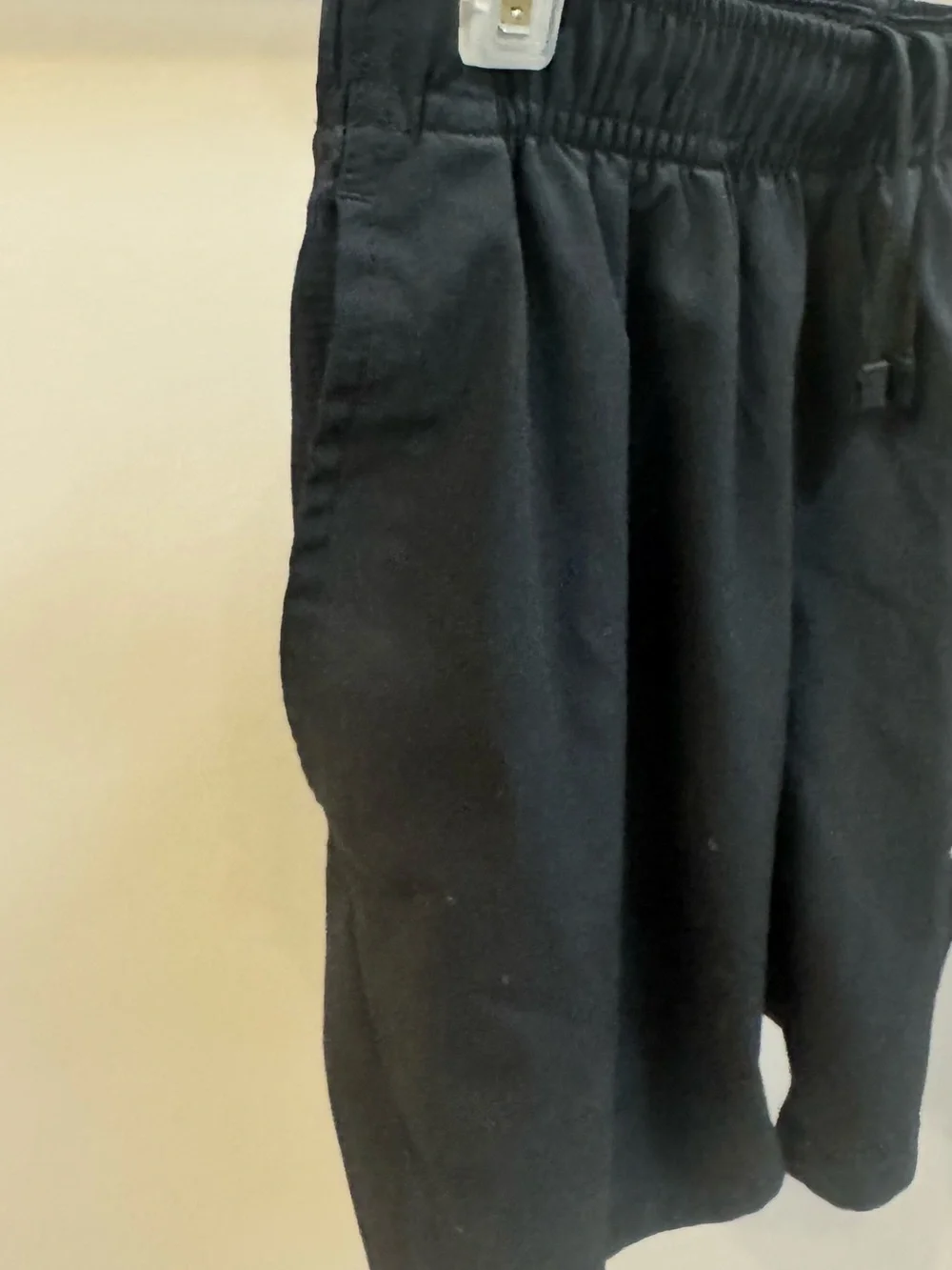 Nike Kids Black and Blue Athletic Shorts with White Swoosh Accent